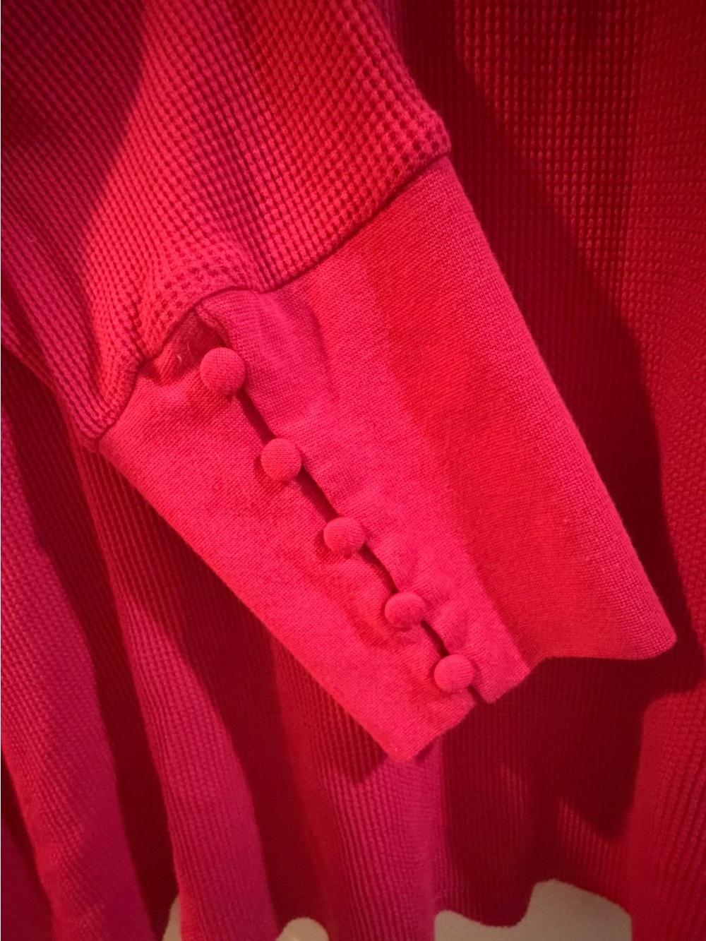 torrid Red Ribbed Long-Sleeve Top - Picture 3 of 4